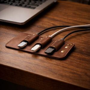 Leather Cable Organizer
