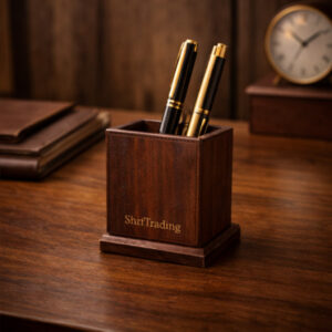 Classic Wooden Pen Stand